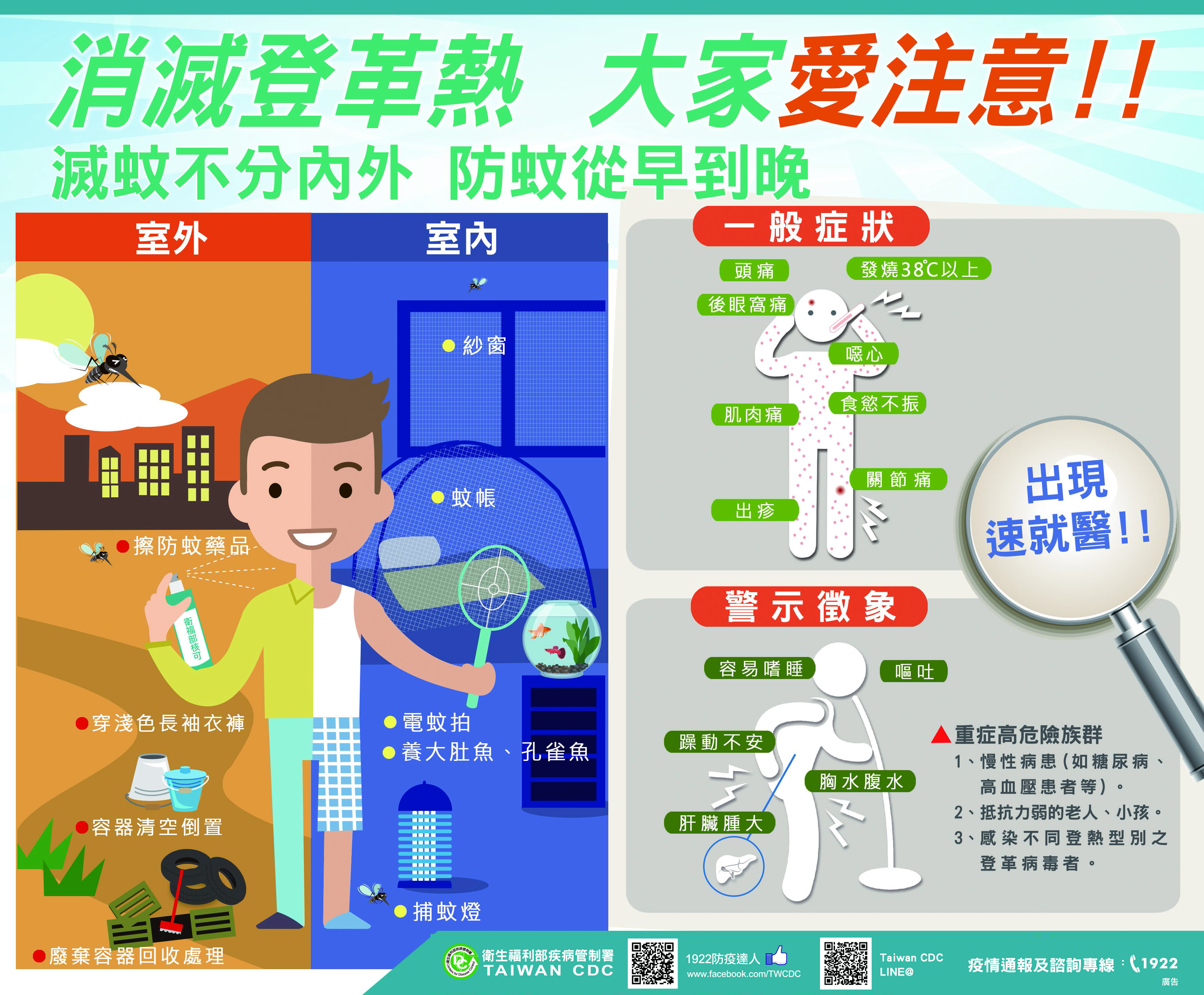 登革熱防治宣導海報