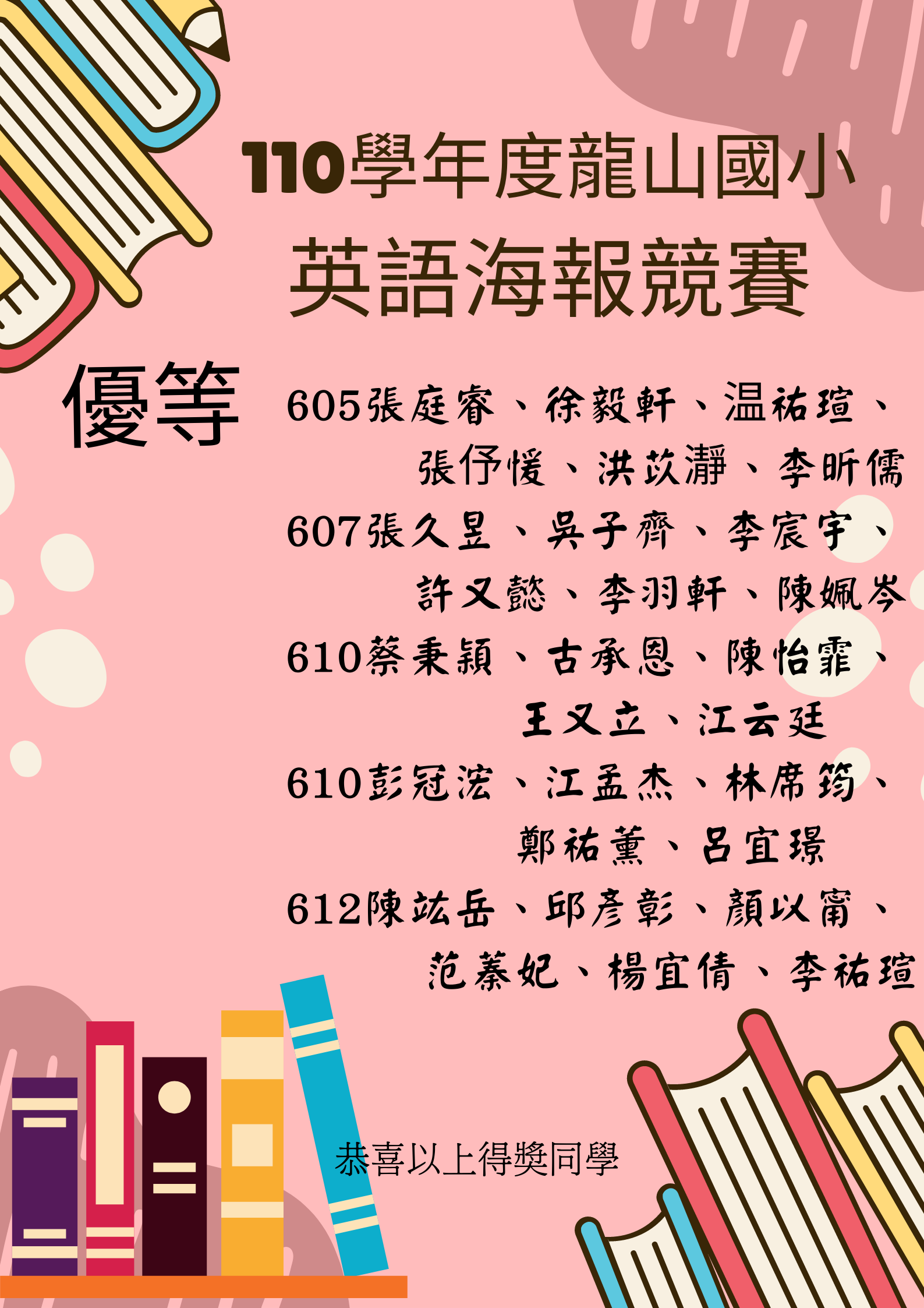 英語海報競賽-優等